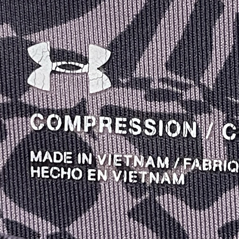 Under Armour Compression Ankle Leggings Heat Gear Purple Pockets Athleisure Sz L - Picture 6 of 7